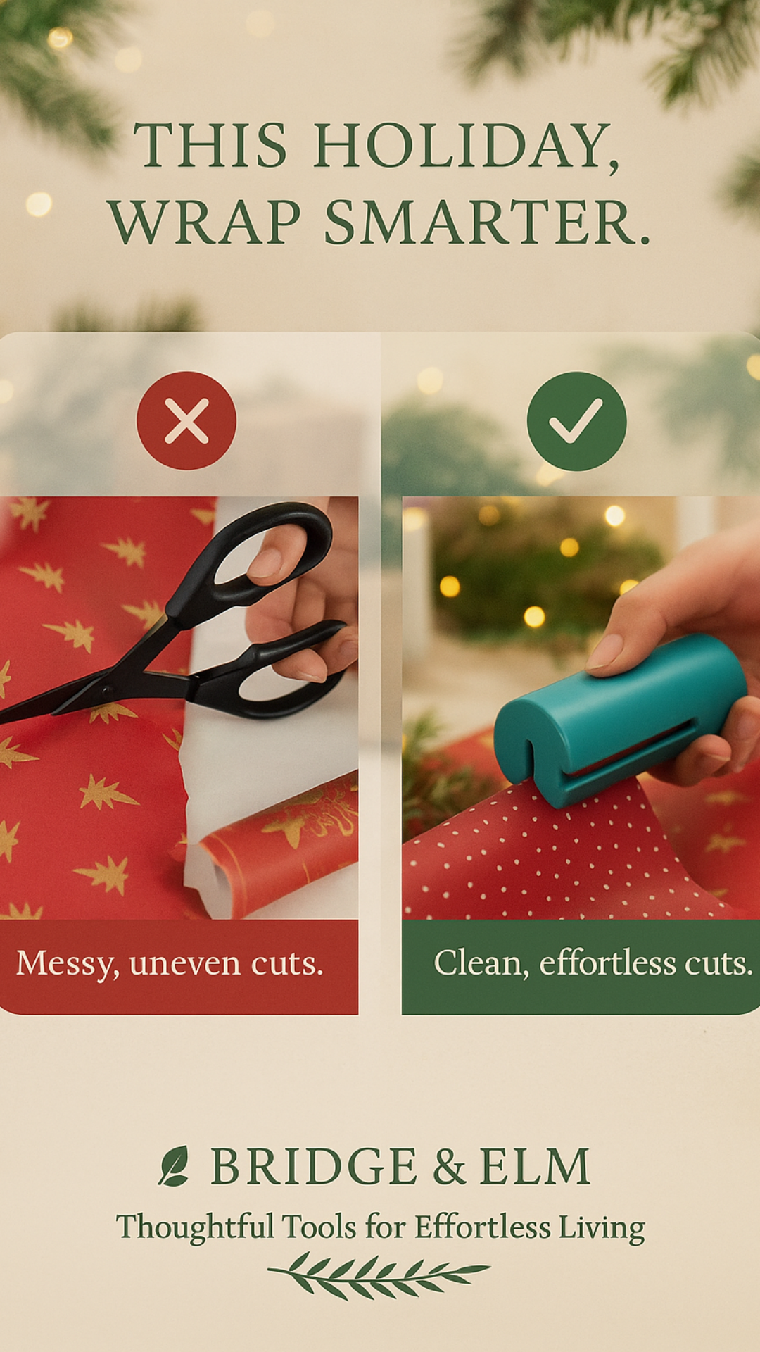 🎁 WrapEase™ Cutter from Bridge & Elm