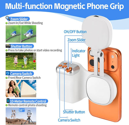The Clutch Grip - Magnetic Phone Camera Grip