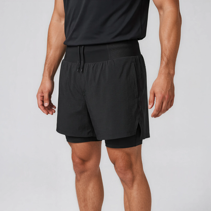 The Endurance Short: 2-in-1 Built-In Belt Marathon Shorts