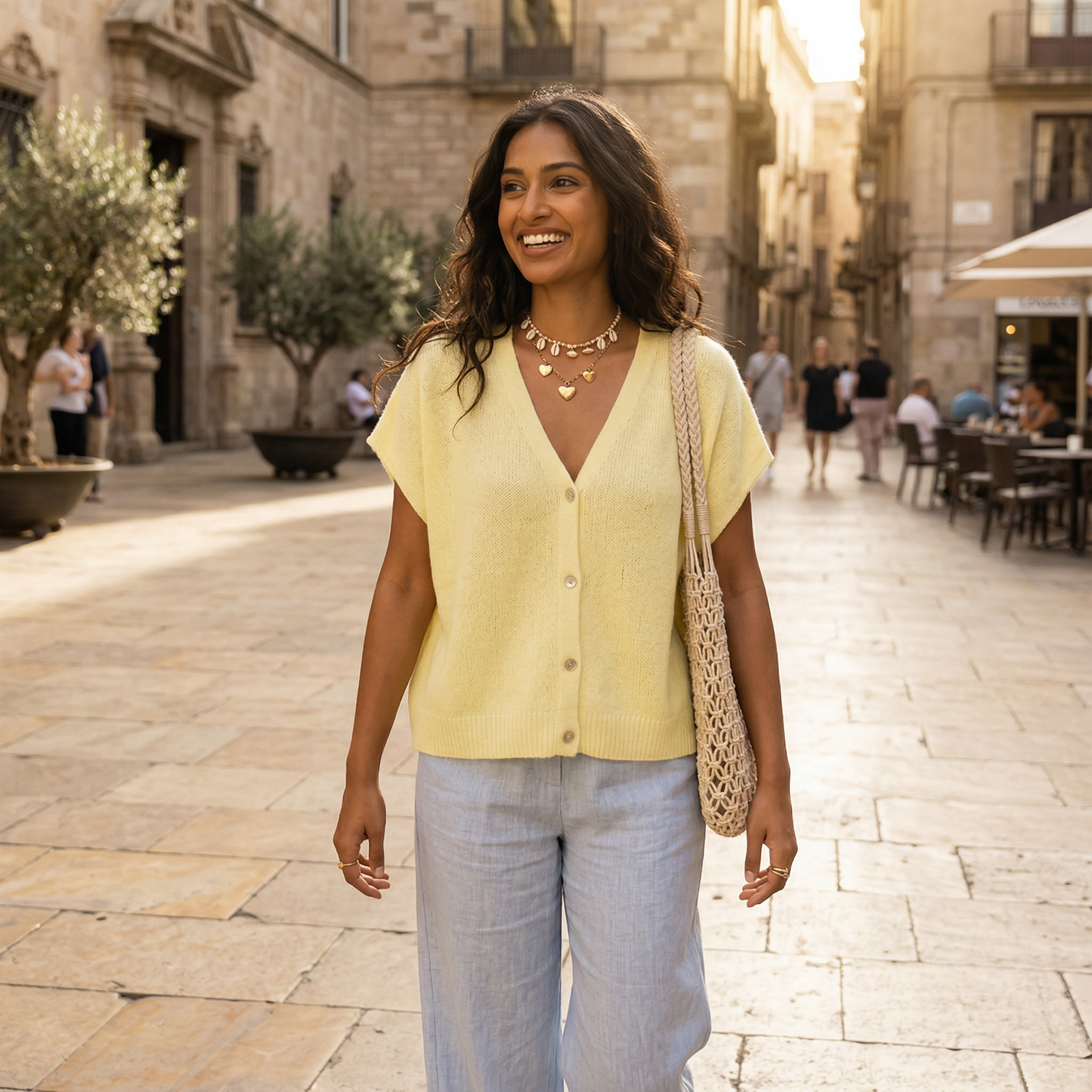 The Effortless Layer™ - Short Sleeve Knit Cardigan