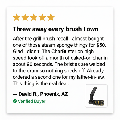 The CharBuster - Electric Grill Brush